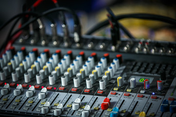 sound audio mixer console