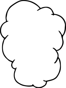 Rough sketch of a cloud type frame