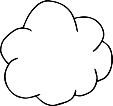 Rough sketch of a cloud type frame