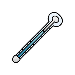 quirky gradient shaded cartoon thermometer