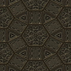 3d effekt - abstrakt hexagonal dunkel grafik