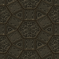 3d effekt - abstrakt hexagonal dunkel grafik