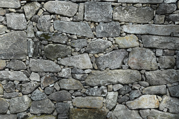 close-up of a stone wall