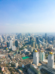 Fototapeta premium high buildings of the city, top view