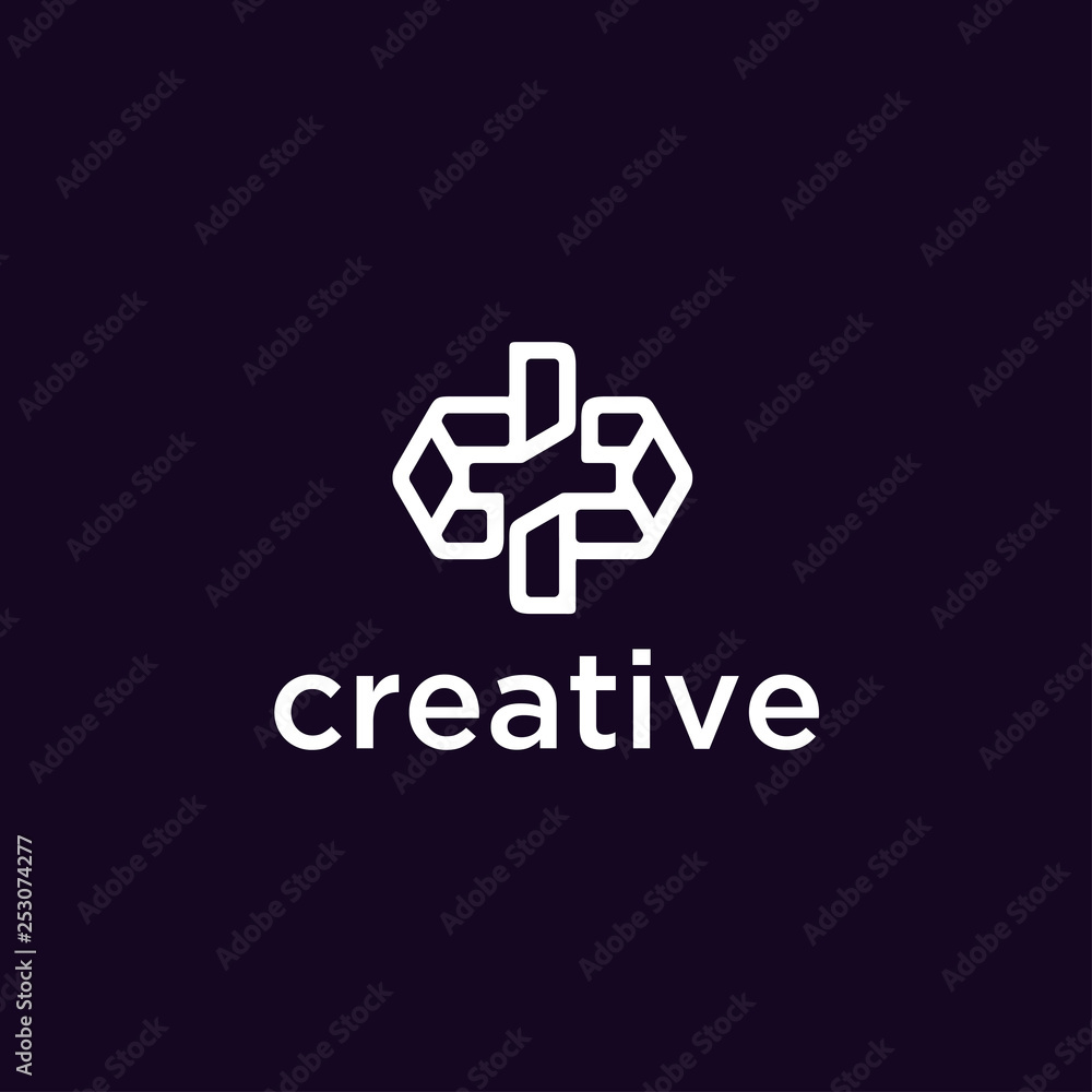 Aufkleber building logo vector design template