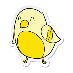 sticker of a Cartoon Bird