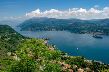 Maggiore Lake view from above