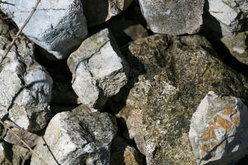 Close up of rocks.