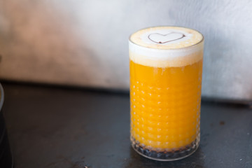 Orange smoothies