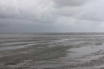 Ebbe im Wattenmeer