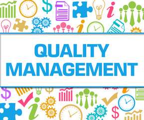 Quality Management Colorful Business Texture Square 