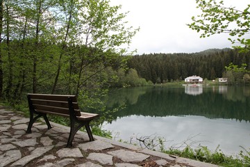 black lake landscape photos