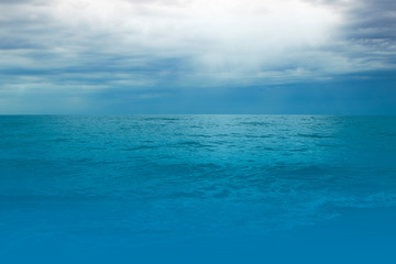 Fototapeta na wymiar Background image of a bright blue sea