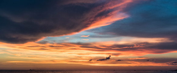 Storm coming in at sunset on Treasure Island, Florida