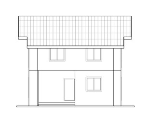 house isolated on white background