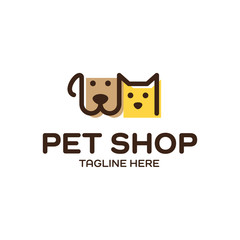 Vector Pet Shop Logo Design Template