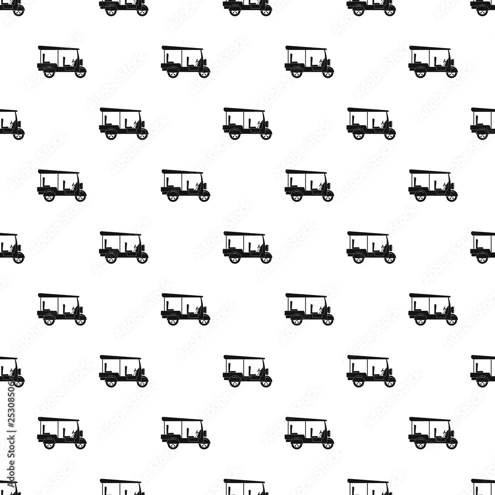 Poster taxi rickshaw pattern seamless vector repeat geometric for any web design