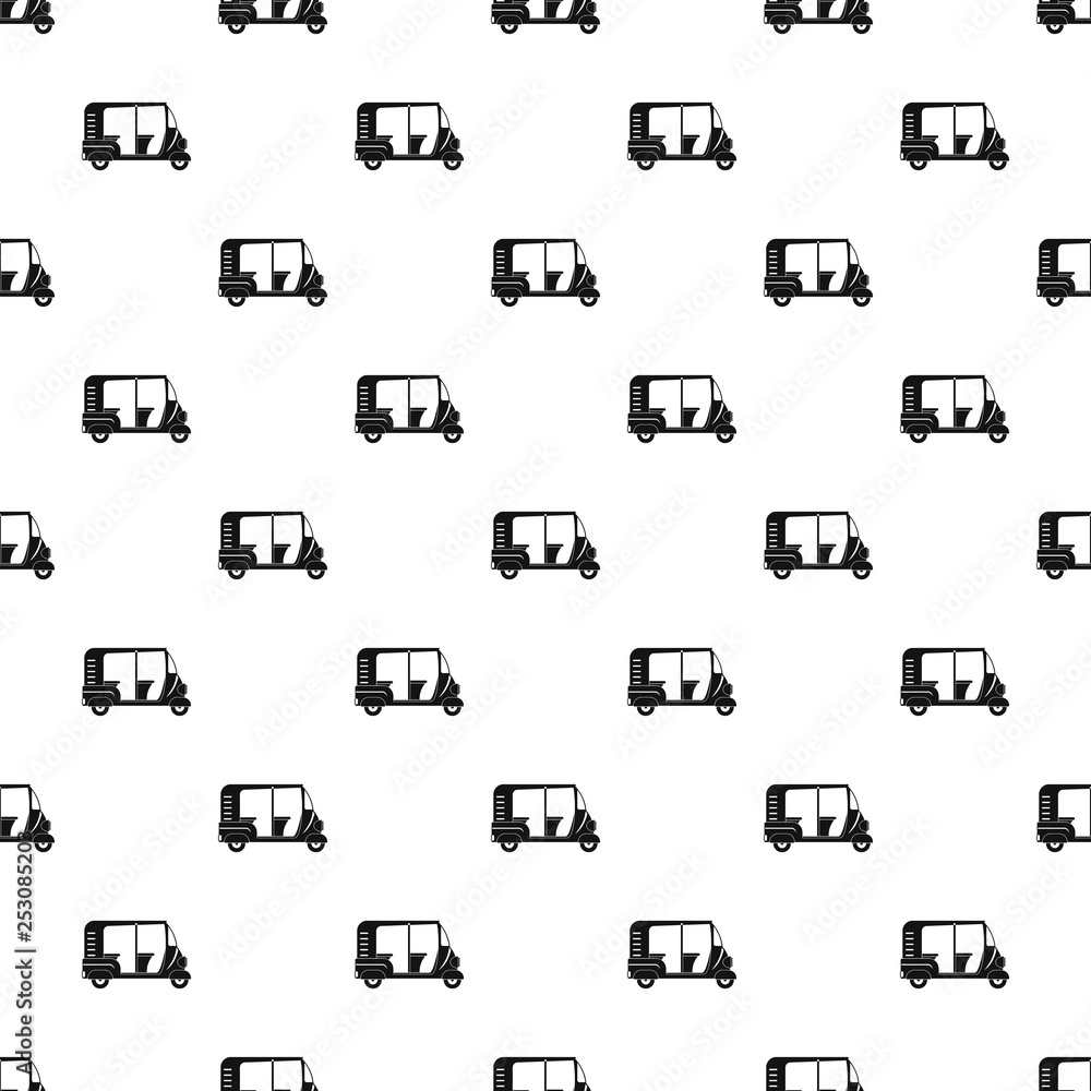 Poster indian rickshaw pattern seamless vector repeat geometric for any web design