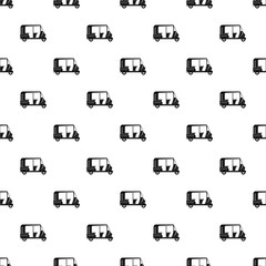 Indian rickshaw pattern seamless vector repeat geometric for any web design