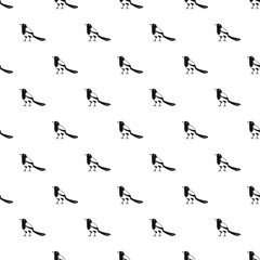 Strange magpie pattern seamless vector repeat geometric for any web design