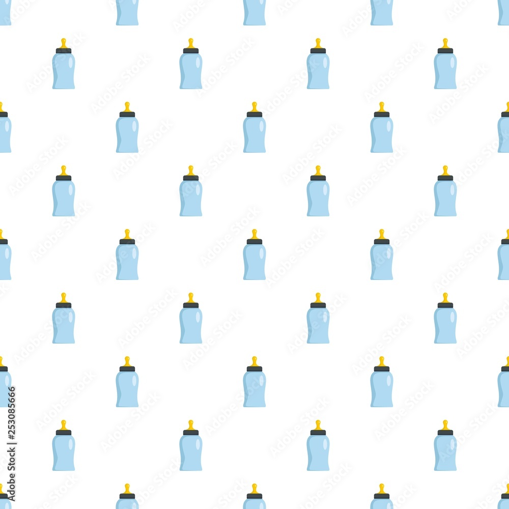 Poster bottle nipple pattern seamless vector repeat for any web design