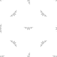 Toy drone pattern seamless vector repeat geometric for any web design