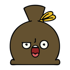 cute cartoon sack