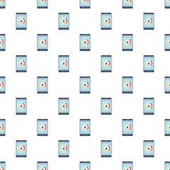 Menstrual mobile calendar pattern seamless vector repeat for any web design