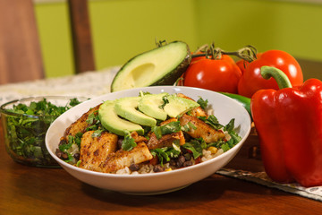 fish and vegetable food dish