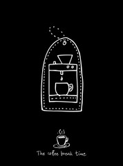 카페 포스터 / 손으로 그린 커피 그림