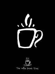 카페 포스터 / 손으로 그린 커피 그림