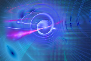 Energy vortex, abstract futuristic techno background.