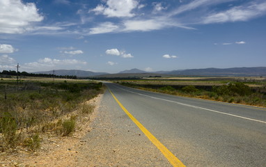 Road of freedom with chiaroscuro