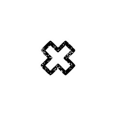 Obraz premium multiplication sign distressed icon