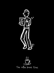 카페 포스터 / 손으로 그린 커피 그림