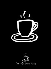 카페 포스터 / 손으로 그린 커피 그림