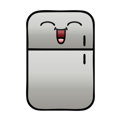 gradient shaded cartoon fridge freezer