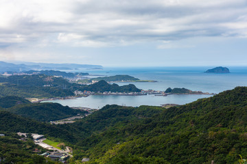 Magnificent view to the Pacific coast, Jiufen, Taiwan
