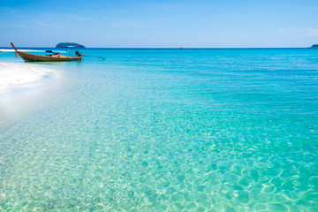 The crystal clear sea water in Koh Lipe,Thailand.