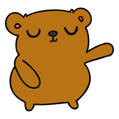 Fototapeta premium cartoon of a cute bear