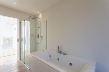 Modern minimal elegant bathroom