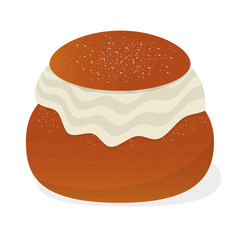 Traditional Swedish semla