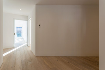 Fototapeta premium White empty room and window with view