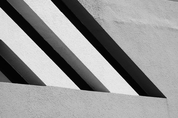 Architecture of modern building pattern black and white