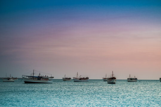 Beautiful and colorful sunset landscape at Macanao, Margarita Island - Venezuela