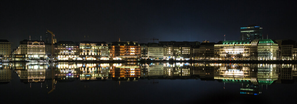 Panorama view  Hamburg, Germany
