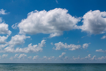 Naklejka na ściany i meble clouds and sea