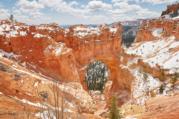 Canyon snow covered
