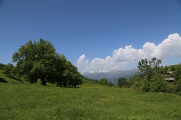 green village views. savsat/artvin/turkey