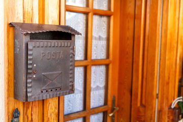 street and canal in venice in the fog